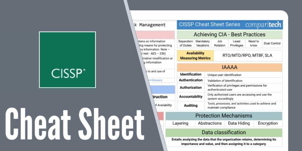 Cheat Sheets For Studying For The Cissp Exam Security Assessment And